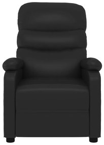 vidaXL Πολυθρόνα Ανακλινόμενη Ηλεκτρική Μαύρη από Συνθετικό Δέρμα