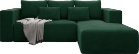 Γωνιακός καναπές Stripes-Δεξιά-Prasino