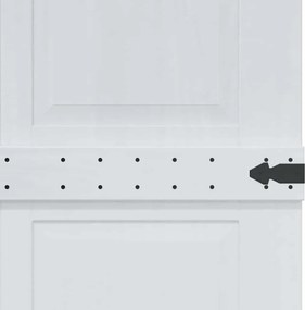 vidaXL Πόρτα Corona Λευκό 100 x 210 cm Επεξεργασμένο ξύλο