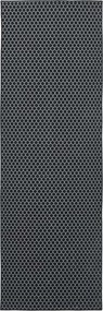 vidaXL Χαλί Runner ORIZ 1150 gsm Μαύρο δίχτυ σχέδιο