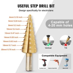 VEVOR 15 Ton Hydraulic Knockout Punch Driver Kit Hole Tool 12,7mm-101,6mm with 10 Die