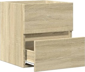 vidaXL Ντουλάπι Νιπτήρα Sonoma Δρυς 41x38,5x45 εκ. Επεξεργασμένο Ξύλο