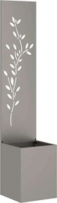 vidaXL Οθόνη Ιδιωτικότητας Κήπου Floral Σκ rusty 32 x 32 x 150 εκ
