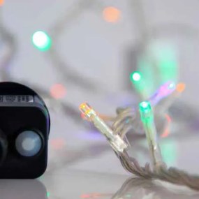 240 πολύχρωμα χριστουγεννιάτικα led λαμπάκια με πρόγραμμα 1495cm IP44 διάφανο καλώδιο