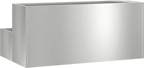 vidaXL Γλάστρα Κήπου Ασημί 100 x 60 x 45 εκ Επικαλυμμένος Χάλυβας