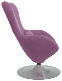 vidaXL Πολυθρόνα Αυγού Purple Velvet