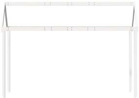 vidaXL Οροφή Κρεβατιού Παιδική Λευκό 207x95,5x159εκ. Μασίφ Ξύλο Πεύκου