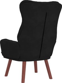vidaXL Πολυθρόνα Μαύρο 69 x 74 x 93 εκ. Βελούδο