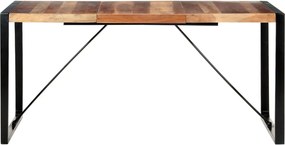 vidaXL Τραπεζαρία 160 x 80 x 75 εκ. από Μασίφ Ξύλο