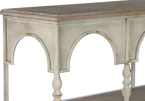 Ράφια Home ESPRIT Λευκό Φυσικό Μέταλλο 159 X 36,5 X 91 cm