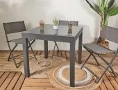 HOME DECO FACTORY ΈΠΙΠΛΑ ΚΉΠΟΥ &amp; ΒΕΡΆΝΤΑΣ HARIA EXTENDABLE GARDEN TABLE 80X80X160CM HDO0287 0/0/0 NEOPORTAL-3664944574439