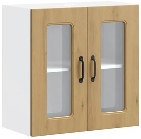 vidaXL Ντουλάπι κουζίνας με γυάλινη πόρτα "Kalmar" Artisan Oak