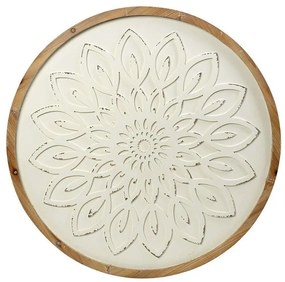 Διακοσμητικό Τοίχου ICY312 80x2x80cm White Espiel Wood