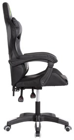 ΠΟΛΥΘΡΟΝΑ GAMING DARREN  ΜΑΥΡΟ-ΛΕΥΚΟ PVC &amp; NYLON 51x49x125Υεκ.