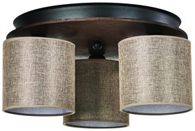 Σποτ Φωτιστικό Οροφής Τριπλό Ε27 20x40 Arkolight-2420-3/3-Καφέ 2420-3/3