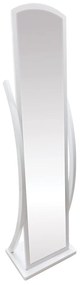 Καθρέπτης Δαπέδου ERCOLANO Λευκό Μελαμίνη/Γυαλί 44x29x164.5cm - 14620015