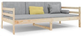 vidaXL Καναπές Κρεβάτι Χωρίς Στρώμα 90x190 εκ. Μασίφ Ξύλο Πεύκου