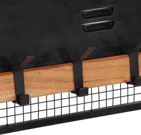 vidaXL Ράφι Τοίχου από Μασίφ Ξύλο Μάνγκο 90x11x30 εκ.