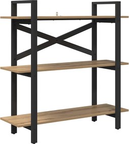 vidaXL Ράφι Βιβλίων 3 επιπέδων 100 x 33,5 x 102 εκ Επεξεργασμένο ξύλο