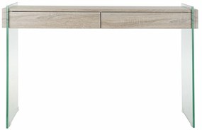 Βοηθητικό Τραπέζι DKD Home Decor Διαφανές Φυσικό Ξύλο Κρυστάλλινο Ξύλο MDF 120 x 40 x 76 cm