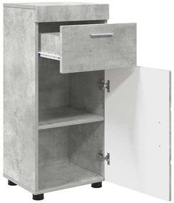 vidaXL Ντουλάπι Μπάνιου TULUM Γκρι σκυροδέματος 37 x 31.5 x 82 εκ