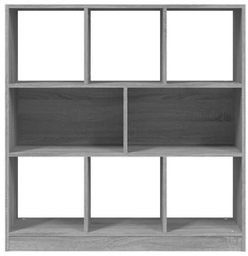 vidaXL Βιβλιοθήκη Γκρι Sonoma 97,5x29,5x100 εκ. από Επεξεργασμένο Ξύλο