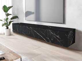 Έπιπλο τηλεόρασης  Lowboard D 180-Μαύρο - Χρυσό