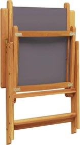 vidaXL Σετ Τραπεζαρίας Κήπου 7 τεμ. Ανθρακί Ύφασμα/Μασίφ Πεύκου