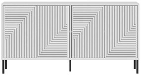 Μπουφές Evolet 327ODS1345 150x36x75cm White Μοριοσανίδα, Μελαμίνη