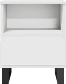 vidaXL Κομοδίνα Λευκά 2 τεμ. 40 x 35 x 50 εκ. από Επεξεργασμένο Ξύλο