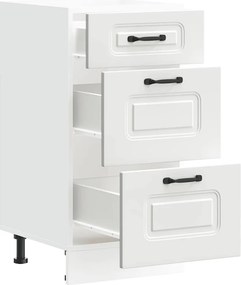 vidaXL ντουλάπι βάσης κουζίνας Kalmar Λευκό από Επεξεργασμένο Ξύλο
