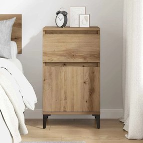 vidaXL Κομοδίνο artisan δρυς 40 x 35 x 70 εκ. Επεξεργασμένο ξύλο