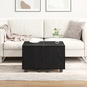 vidaXL Τραπεζάκι Καφέ Μαύρη Δρυς 60x60x38 εκ από Ξύλο