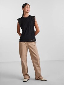 Αμάνικη μπλούζα από δαντέλα