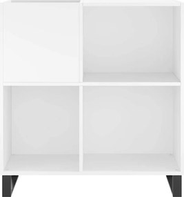 vidaXL Έπιπλο Δίσκων Λευκό 84,5 x 38 x 89 εκ. από Επεξεργασμένο Ξύλο