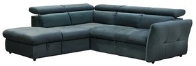 Καναπές - Κρεβάτι Γωνιακός Monserat 01-2599 Αριστερή Γωνία 254x224xH90cm Petrol Ξύλο,Ύφασμα