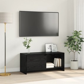 vidaXL Βάση TV Μαύρη δρυς Επεξεργασμένο ξύλο
