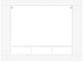 vidaXL Έπιπλο Τηλεόρασης Λευκό 152x22x113 εκ. από Επεξεργασμένο Ξύλο