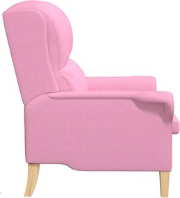 vidaXL Πολυθρόνα Ροζ 76 x 94 x 102 εκ. ύφασμα