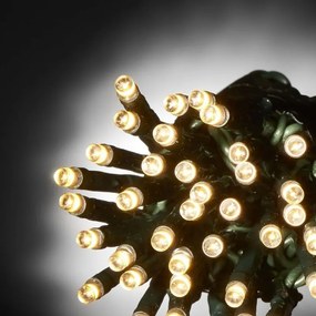 Epam Σειρά 100 LED Θερμό Λευκό Σταθερά 5m Πράσινο Καλώδιο Επεκτεινόμενα IP44 Ρεύματος XLALED100W-GWW/31V