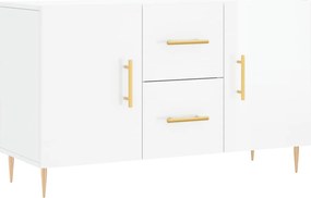 vidaXL Ντουλάπι Γυαλιστερό Λευκό 100 x 36 x60 εκ. Επεξεργασμένο Ξύλο