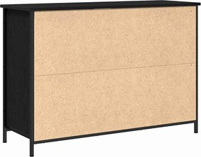 vidaXL Πλαϊνό γραφείο Μαύρη Οξυά 100 x 35 x 70 εκ.
