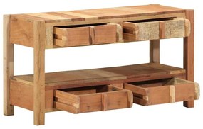 vidaXL Ντουλάπι TV Καφέ 83 x 33 x 46 εκ. Μασίφ ανακυκλωμένο ξύλο