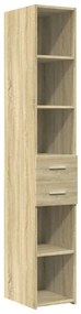 vidaXL Ντουλάπι Sonoma Δρυς 30x42,5x185 εκ. από Επεξεργασμένο Ξύλο