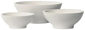 FLOWER POT-9  Set 3 τεμαχίων Απόχρωση Milk White