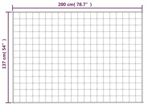 Κουβέρτα Βαρύτητας Γκρι 137 x 200 εκ. 10 κ. Υφασμάτινη - Γκρι