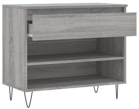 vidaXL Παπουτσοθήκη Γκρι Sonoma 70x36x60 εκ. από Επεξεργασμένο Ξύλο