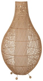 ΦΩΤΙΣΤΙΚΟ ΔΑΠΕΔΟΥ RATTAN ΣΕ ΦΥΣΙΚΟ ΧΡΩΜΑ Φ55x101Υεκ. 55x55x101 εκ.