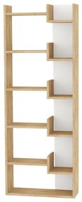 Bookcase Oppa natural-white 61x22x162cm 61x22x162 εκ.