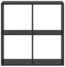 vidaXL Βιβλιοθήκη Μαύρη δρυς 69.5 x 29 x 69.5 εκ Επεξεργασμένο ξύλο